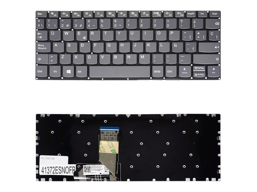 Spanish Keyboard SN20N89640 for Lenovo Yoga 330-11IGM and Flex 6-11IGM Grey