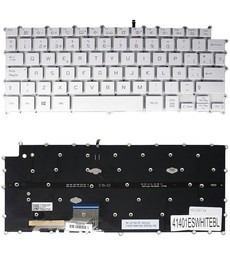 Teclado Espanhol Branco SN2882BU1 para LG Gram 13U70Q retroiluminado