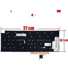 Teclado Espanhol para LG Gram 14Z90P AEW74230112T sem moldura e retroiluminado