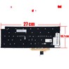 Clavier Espagnol pour LG Gram 14Z90P AEW74230112T sans cadre et rétroéclairé