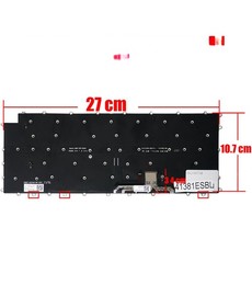 Teclado espanhol retroiluminado AEW74230112T para portátil LG Gram 14Z90P