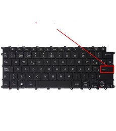 Teclado español retroiluminado AEW74230112T para portátil LG Gram 14Z90P