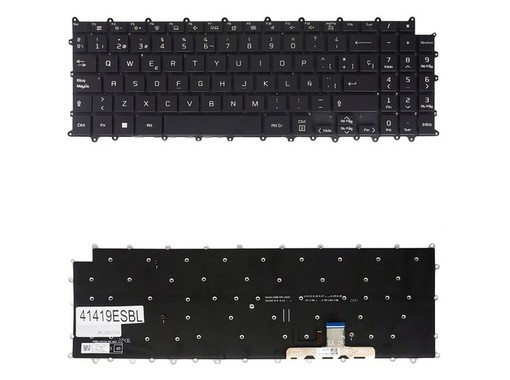 Spanish Keyboard for LG Gram 15Z90P SN8001B Backlit