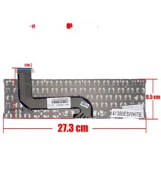 Teclado Espanhol V137867AS1 para LG Tab-Book Z160 H160 Branco sem moldura