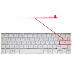 Spanische Tastatur V137867AS1 für LG Tab-Book Z160 H160 Weiß rahmenlos
