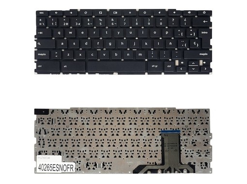 Spanish Keyboard for Samsung Chromebook XE303 with Part Number BA75-04170A frameless