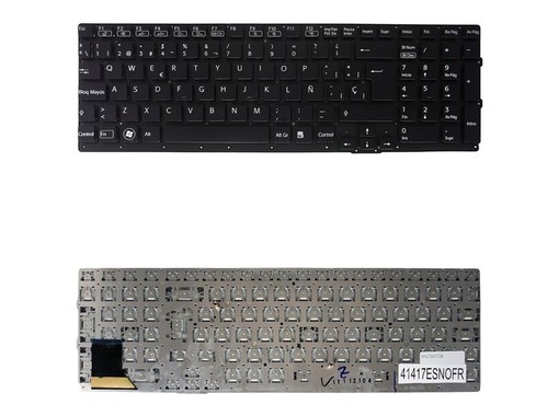 Clavier Espagnol 148986411 pour Sony Vaio VPC-SE sans cadre