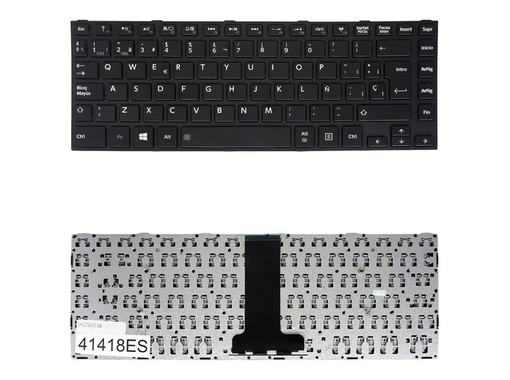 Clavier Espagnol pour Toshiba Satellite C40-B C45-B avec référence H0000069480