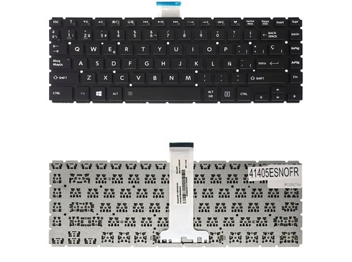 Spanische Tastatur H000082870 für Toshiba Satellite E45T-B L40-B S40-B ohne Rahmen