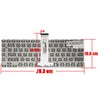 Clavier espagnol H000082870 pour Toshiba Satellite E45T-B L40-B S40-B sans cadre