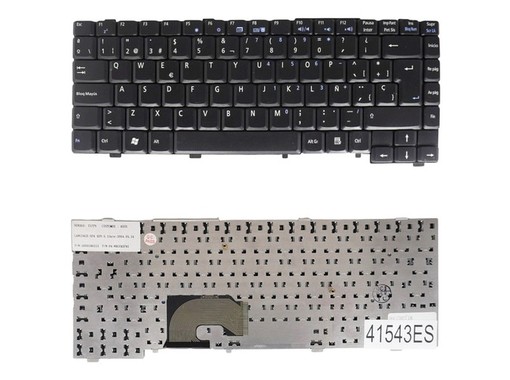 Teclado Español 3000190113 para portátil Asus L4000R L4400R con marco