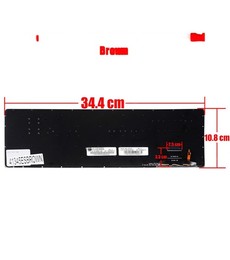 Clavier Espagnol pour Asus ZenBook UX51VZ 9Z.N8BBU.H0S Marron sans cadre