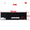 Clavier Espagnol pour Asus ZenBook UX51VZ 9Z.N8BBU.H0S Marron sans cadre