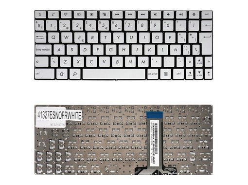 Clavier Espagnol AEYU3P00020 pour Asus Zenpad 10 Z301 Z300C Blanc sans cadre
