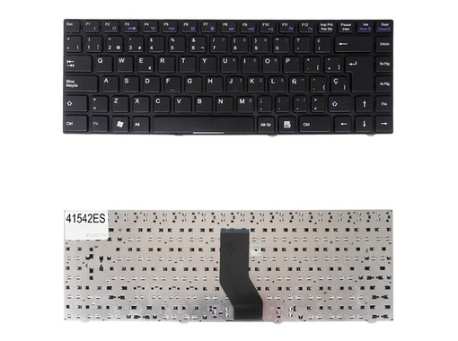 Spanish Keyboard for Hasee K550D laptop with reference QJW401