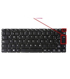 Spanische Tastatur 5CB0L45737 für Lenovo Ideapad 110-14IBR und 110-14AST mit Ein-/Ausschalter