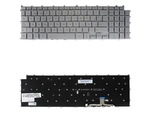 Spanish Keyboard AEW74230312 for LG Gram 17Z90P 17Z95P backlit silver