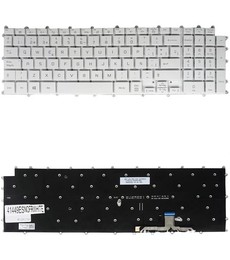 Teclado Espanhol para LG Gram 17Z90P 17Z95P com referência AEW74230312, retroiluminado e sem moldura