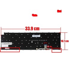 Clavier Espagnol pour LG Gram 17Z90P 17Z95P avec référence AEW74230312, rétroéclairé et sans cadre
