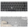 Teclado Español L14377-001 para HP EliteBook 840 G5 y 745 G5 con marco plateado