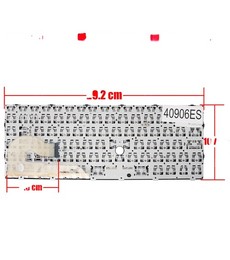 Clavier espagnol L14377-001 pour HP EliteBook 840 G5 et 745 G5 avec cadre argenté