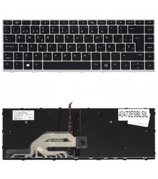 Teclado Español L01072-071 para HP ProBook 430 G5 440 G5 con retroiluminación y marco plateado