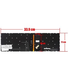 Clavier Espagnol Rétroéclairé 5CB0R07416 pour Lenovo Ideapad 330-15 330-17 Gris