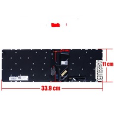 Clavier Espagnol Bleu Rétroéclairé 5CB0R16716 pour Lenovo IdeaPad L340-15
