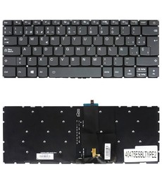 Spanish Keyboard for Lenovo IdeaPad 3-14ADA6 with reference SN20M61460, gray color and backlit