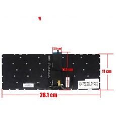 Clavier espagnol pour Lenovo IdeaPad 3-14ADA6 avec référence SN20M61460, couleur grise et rétroéclairé