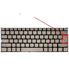 Spanische Tastatur für Lenovo ThinkBook 13S 14S mit PN SN20Q40633 - Goldfarben und Hintergrundbeleuchtet