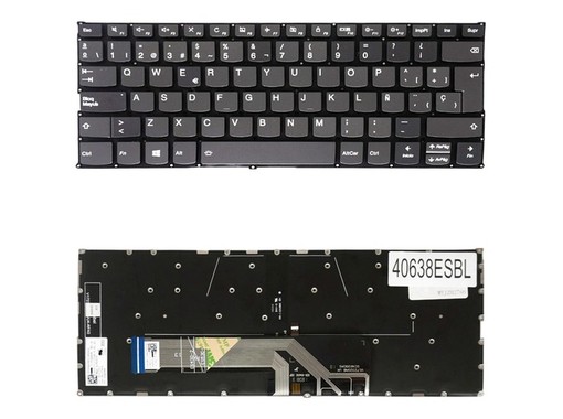 Clavier Espagnol SN20Q40633 pour Lenovo ThinkBook 13S 14S Gris Rétroéclairé