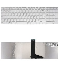White Spanish Keyboard NSK-TV1SU for Toshiba Satellite C850 C855 L850