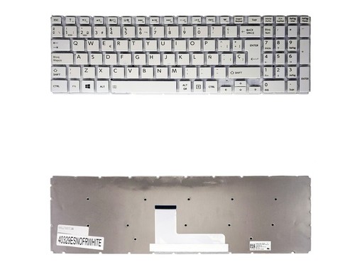 Teclado Español Blanco AEBLIU00020 para Toshiba Satellite L50-B sin marco