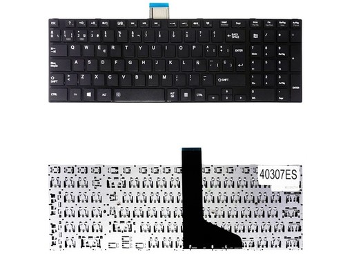 Teclado Español para Toshiba Satellite S50 L50-A con Part Number MP-11B56GR-5281A