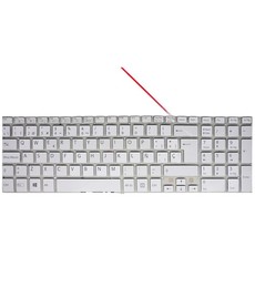 Spanische Weiße Tastatur für Sony Vaio Fit SVF15 SVF152 mit Hintergrundbeleuchtung 9z.naebq.00s
