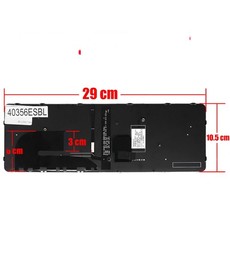 Spanish Keyboard 836308-001 for HP EliteBook 840 G3 with pointer and backlight