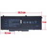 Akku 07KRV für Dell Latitude Laptop - 15.2V 3625mAh