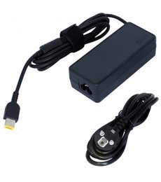 Lenovo laptop charger 65W 20V 3.25A with rectangular slim tip connector, compatible with ADLX65NCC3A.