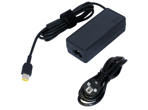 Cargador para portátil Lenovo 65W 20V 3.25A con conector rectangular slim tip, compatible con ADLX65NCC3A.