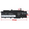 Bateria L20M4P72 para portátil Lenovo ThinkPad X1 Carbon Gen 9 e T14s Gen2